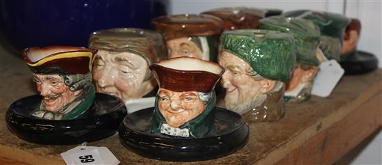 10 Royal Doulton character ashtrays